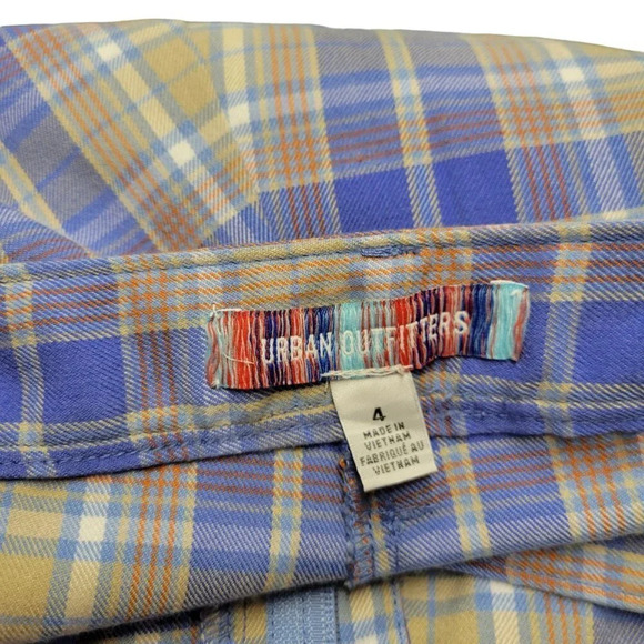 Urban Outfitters Women's High Waisted Plaid Wide Leg Pants Size 4 - Picture 3 of 8